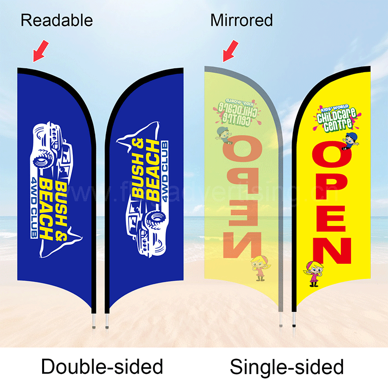 custom-double&single-Sided-Advertising-feather-flag