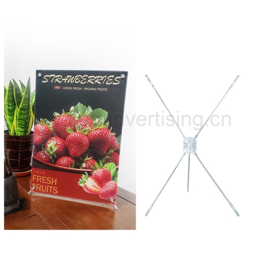 Mini X Display Stand Plastic A3/A4 Advertising Banner Desktop Display Stand