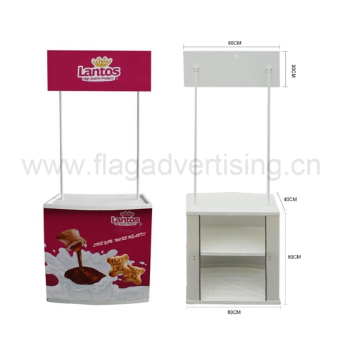 Multifunction Folding Portable Plastic PP Promotion Table for Trade Show