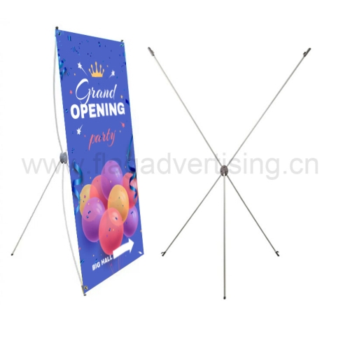 Custom Printed 60*160cm or 80*180cm Q Type Adversting X Banner Stand