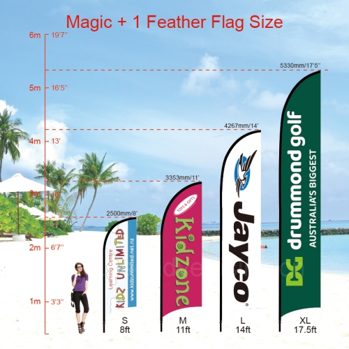Magic + 1 Feather Flag