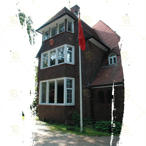 Halvard Internal Type Flagpole – Secure Internal Halyard System for Modern Flag Display