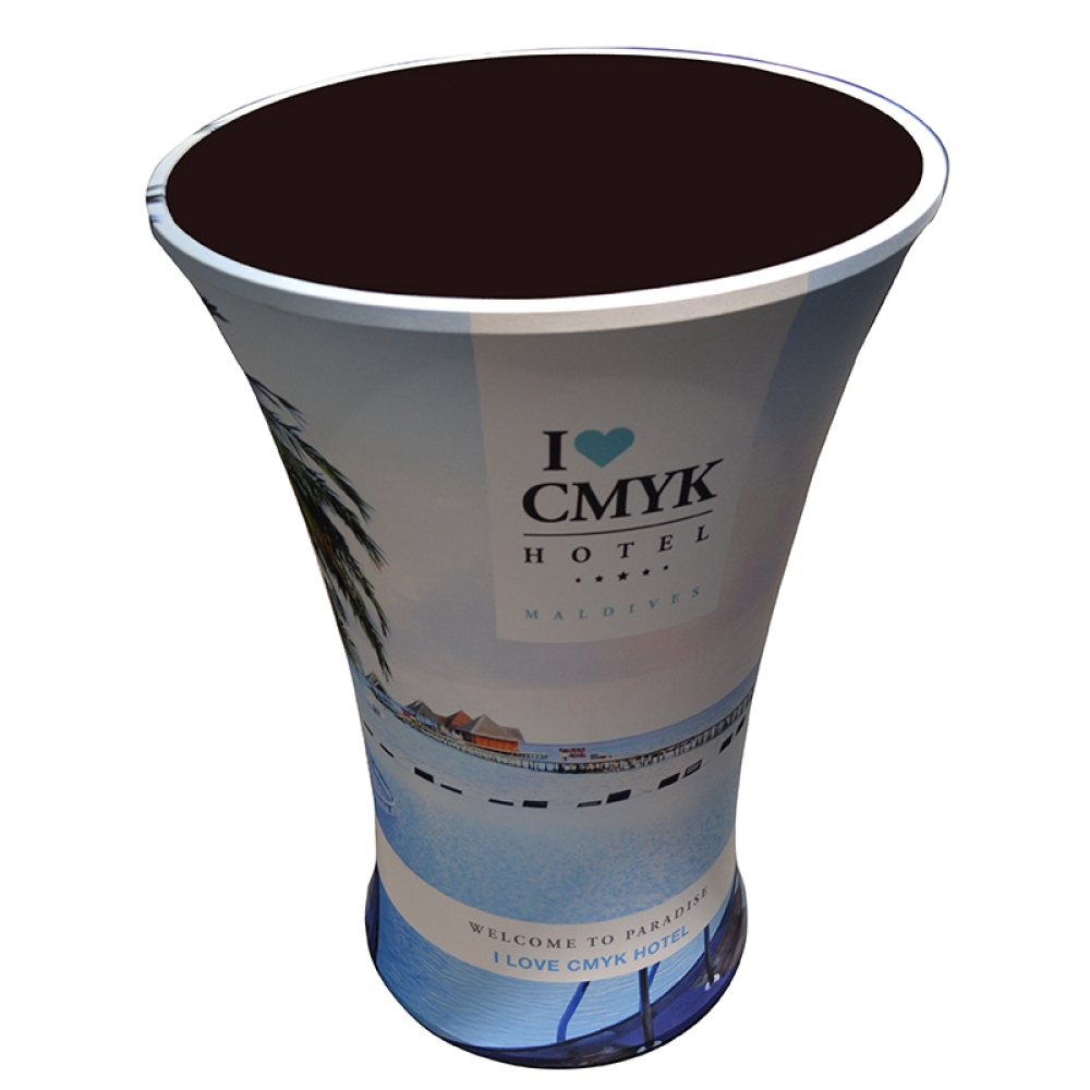 Round Bar Counter Elegant & Portable Display for Events