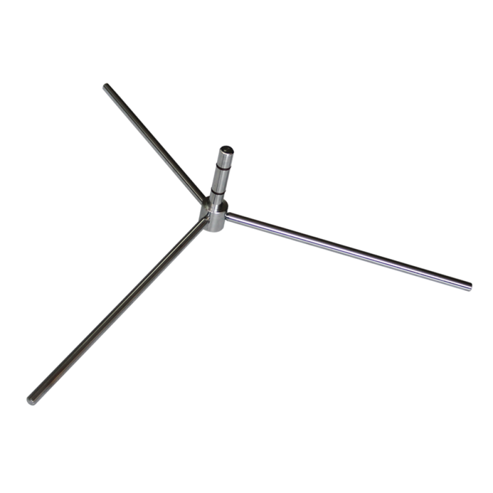 Three Legs No Bearing Silver Cross Base