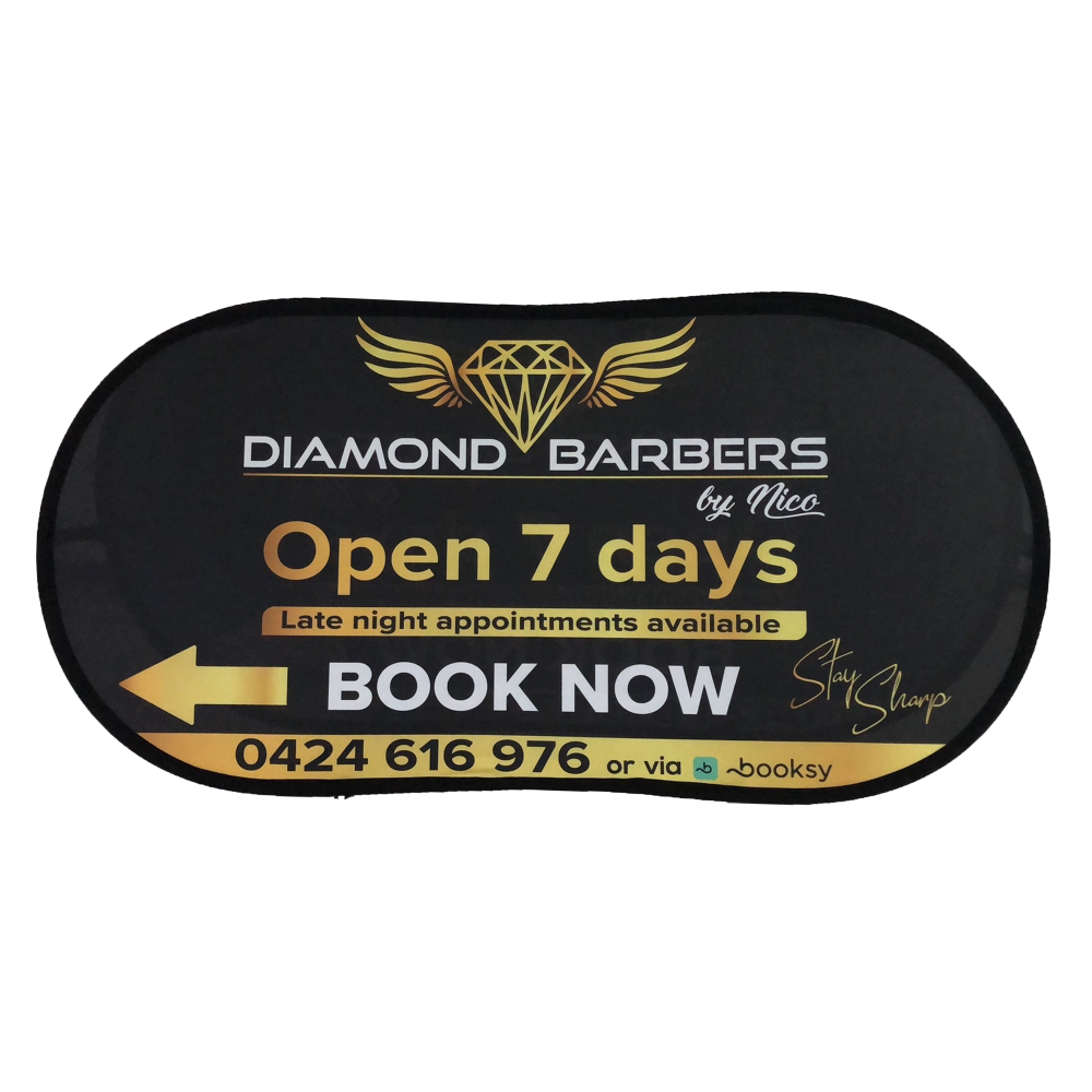 Oval Pop Out Banner