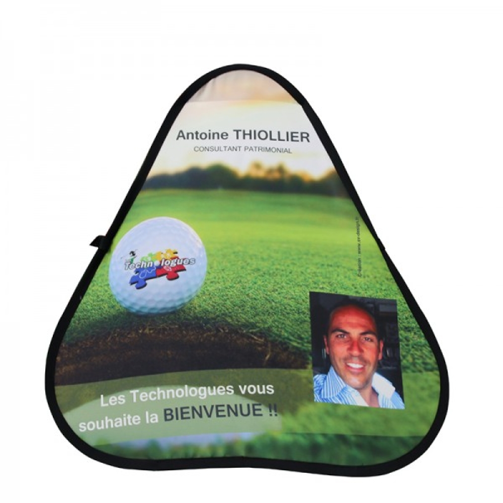 Triangle Pop Out Banner