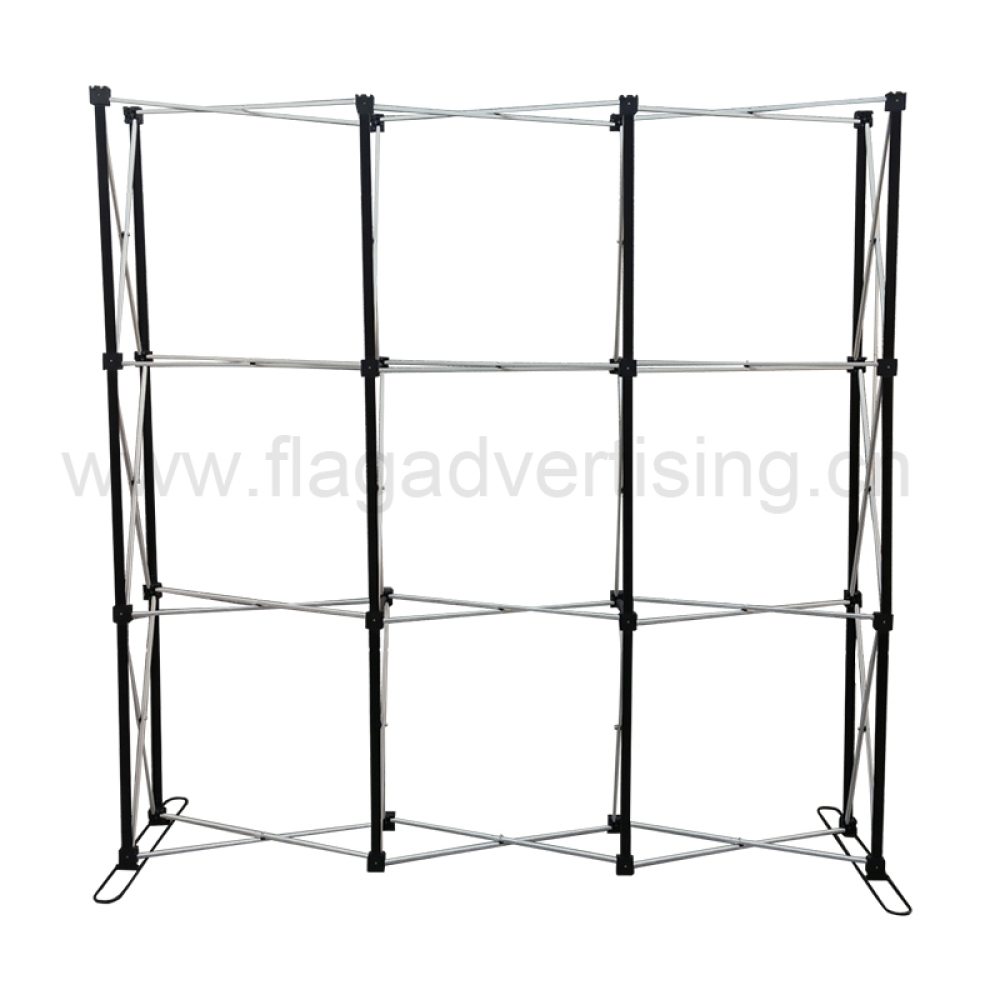 Round Aluminum Fabric Pop up Wall Exhibition Display