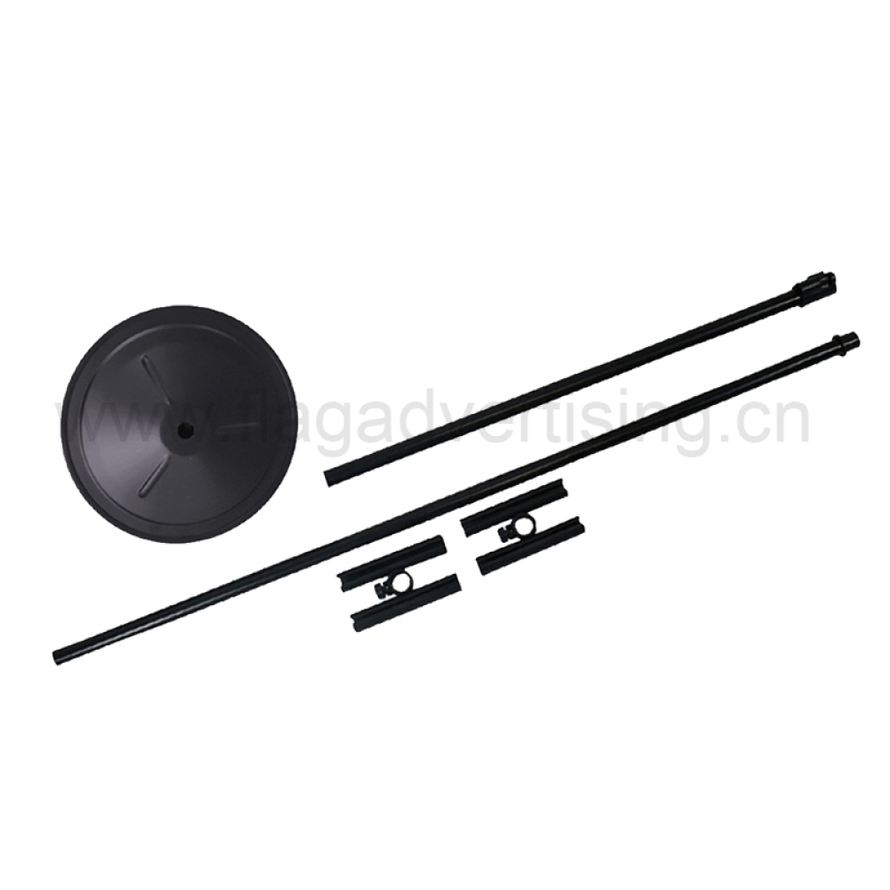 Portable Double-Sided Adjustable Tripod Display Stand with Customized Poster