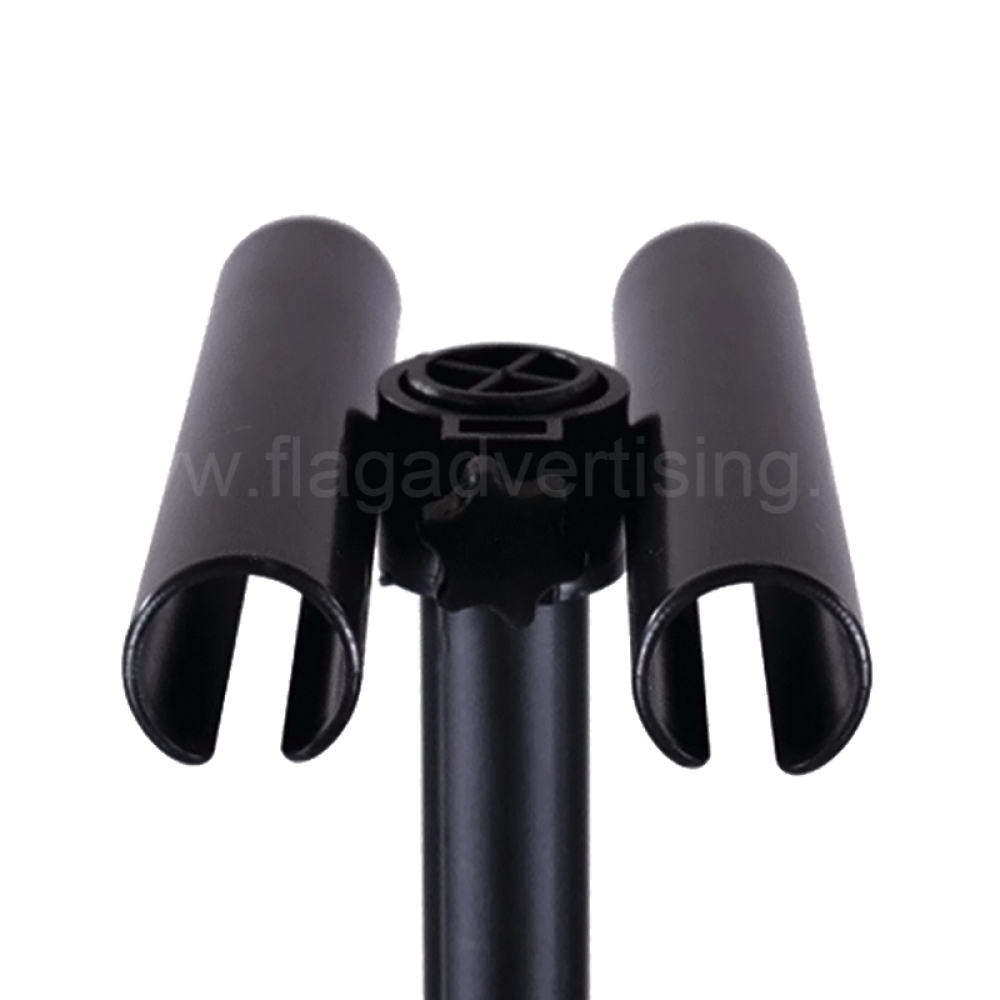 Portable Double-Sided Adjustable Tripod Display Stand with Customized Poster