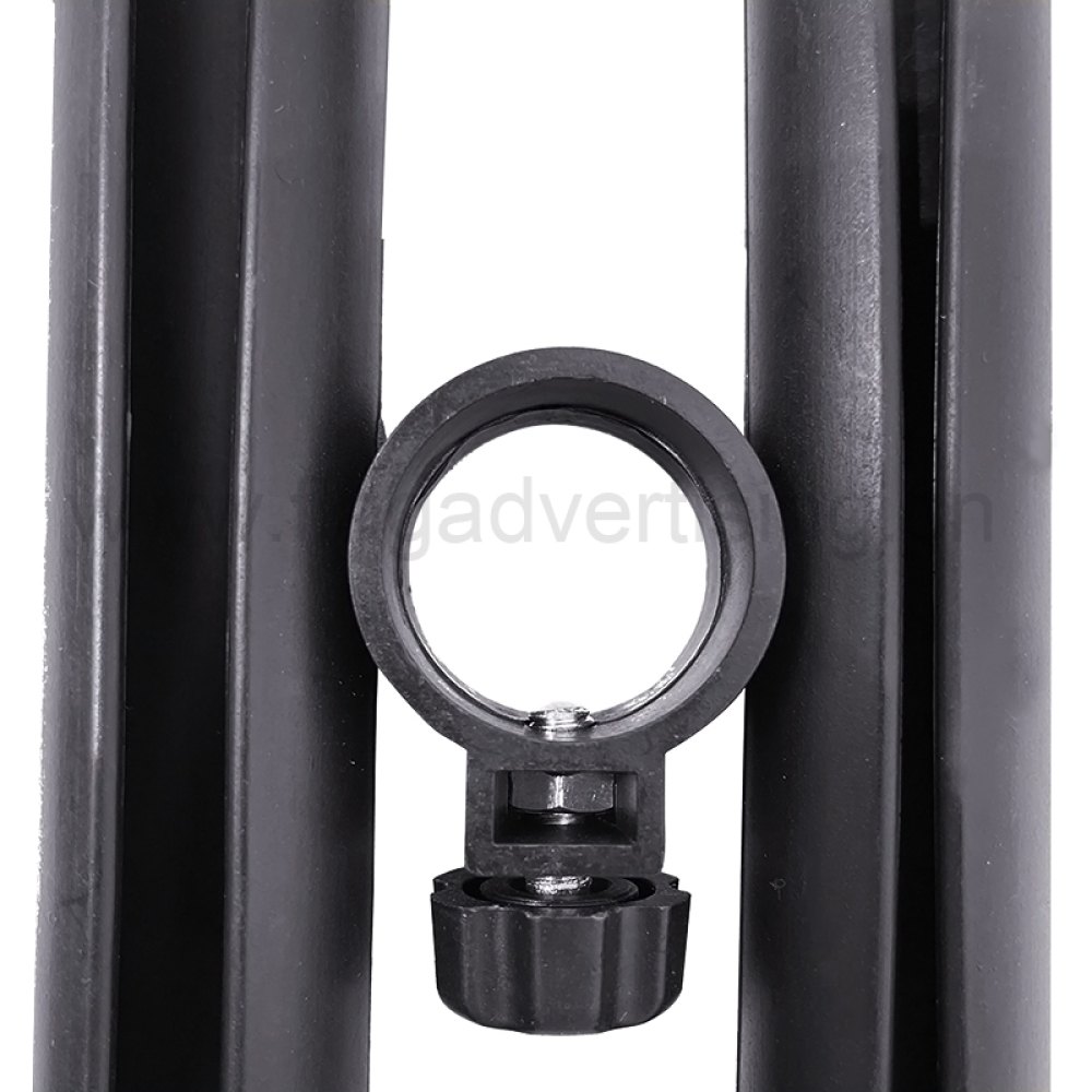 Portable Double-Sided Adjustable Tripod Display Stand with Customized Poster