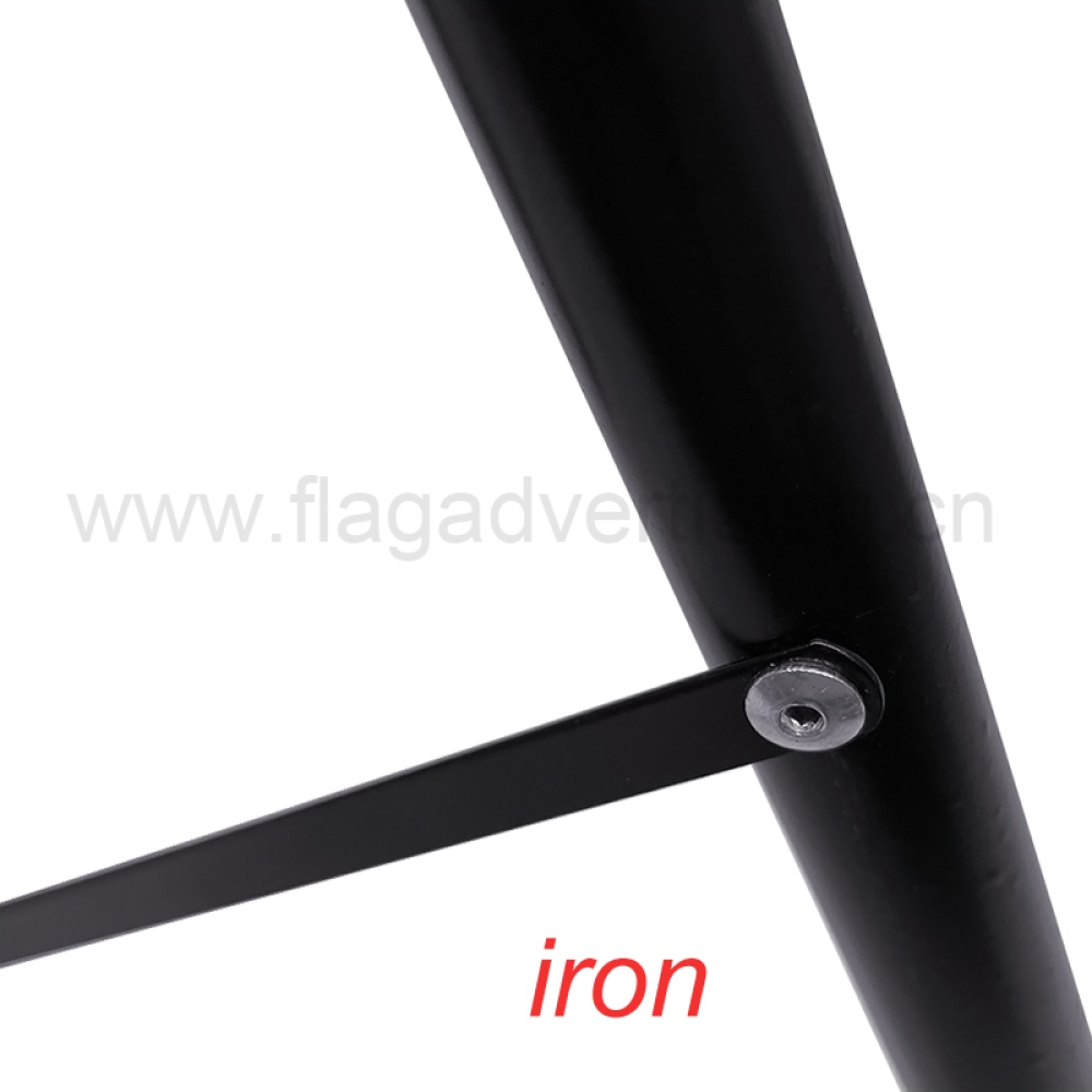Portable Double-Sided Adjustable Tripod Display Stand with Customized Poster