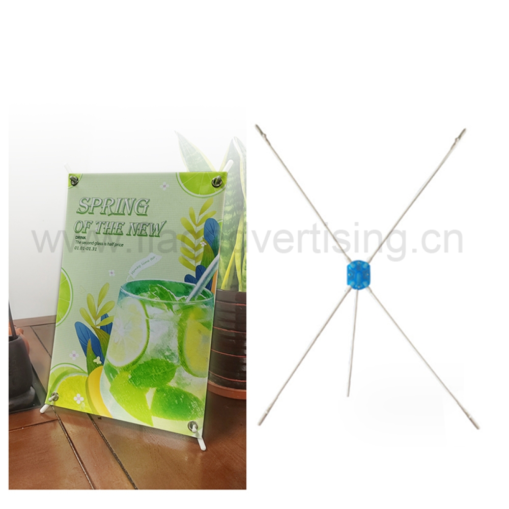 Mini X Display Stand Plastic A3/A4 Advertising Banner Desktop Display Stand