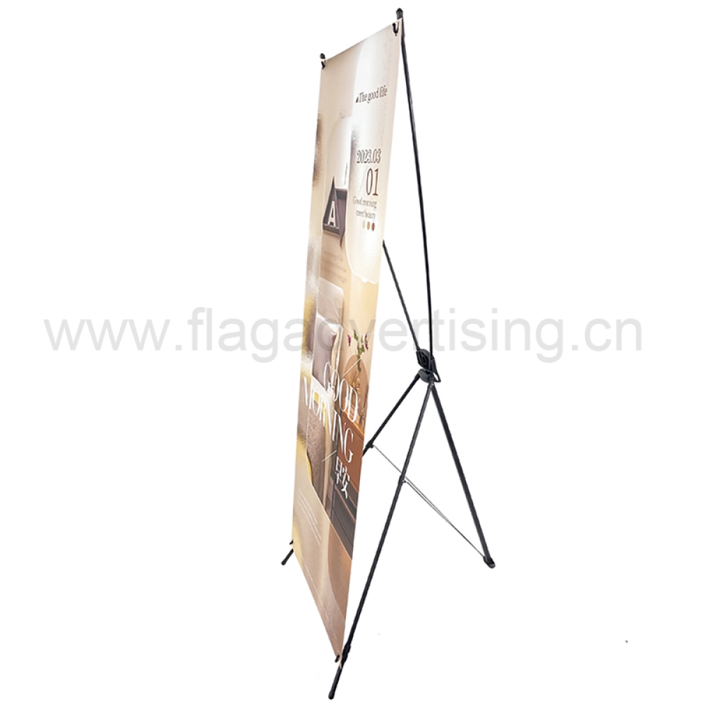 Custom Printed 60*160cm 80*180cm Windproof Tripod Advertising Display X Banner Stand