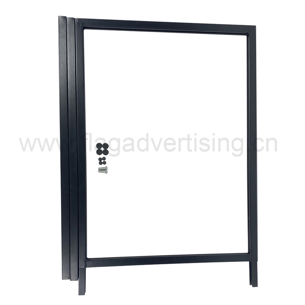 Easy to Carry and Push-Pull Double Pole Standing Sign