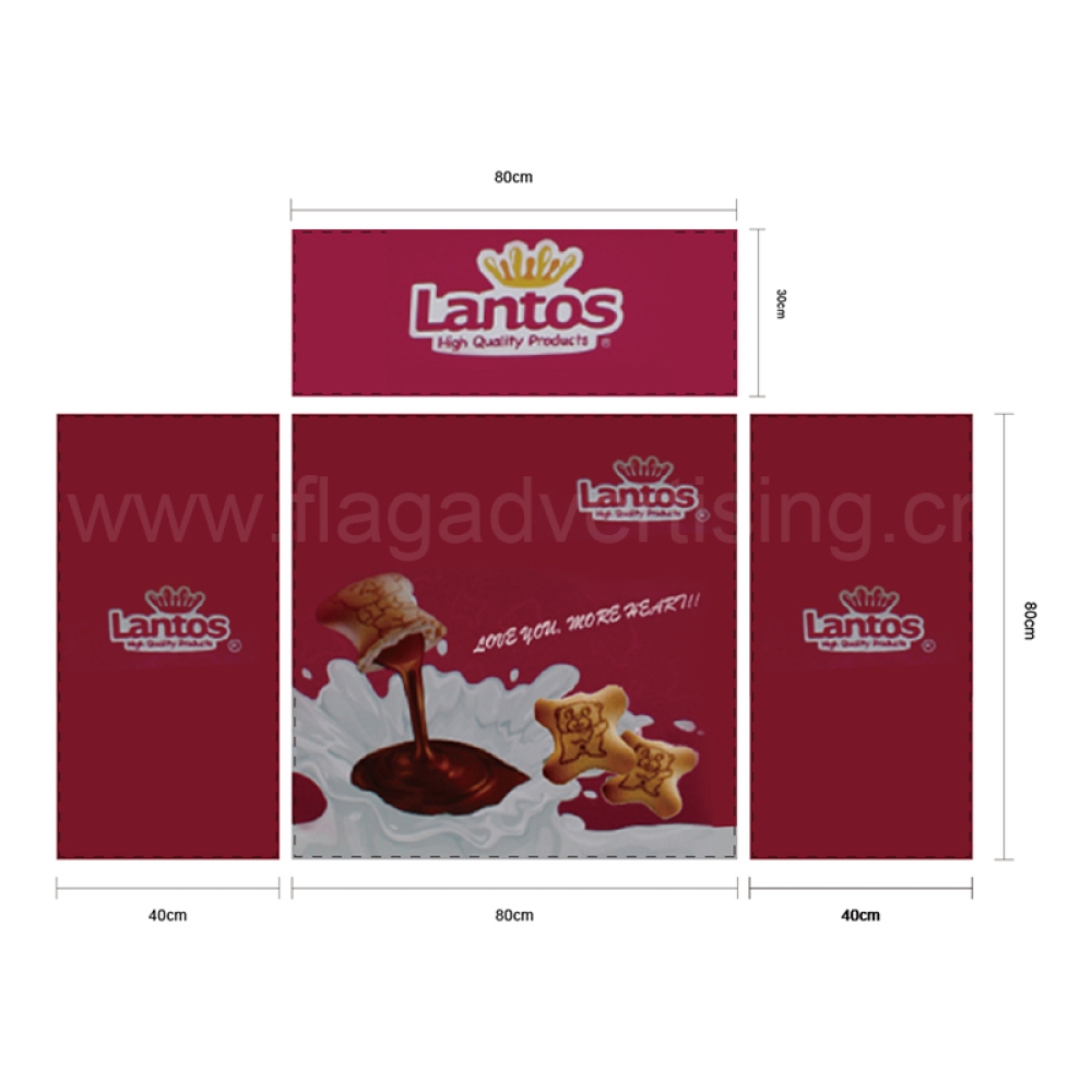 Multifunction Folding Portable Plastic PP Promotion Table for Trade Show