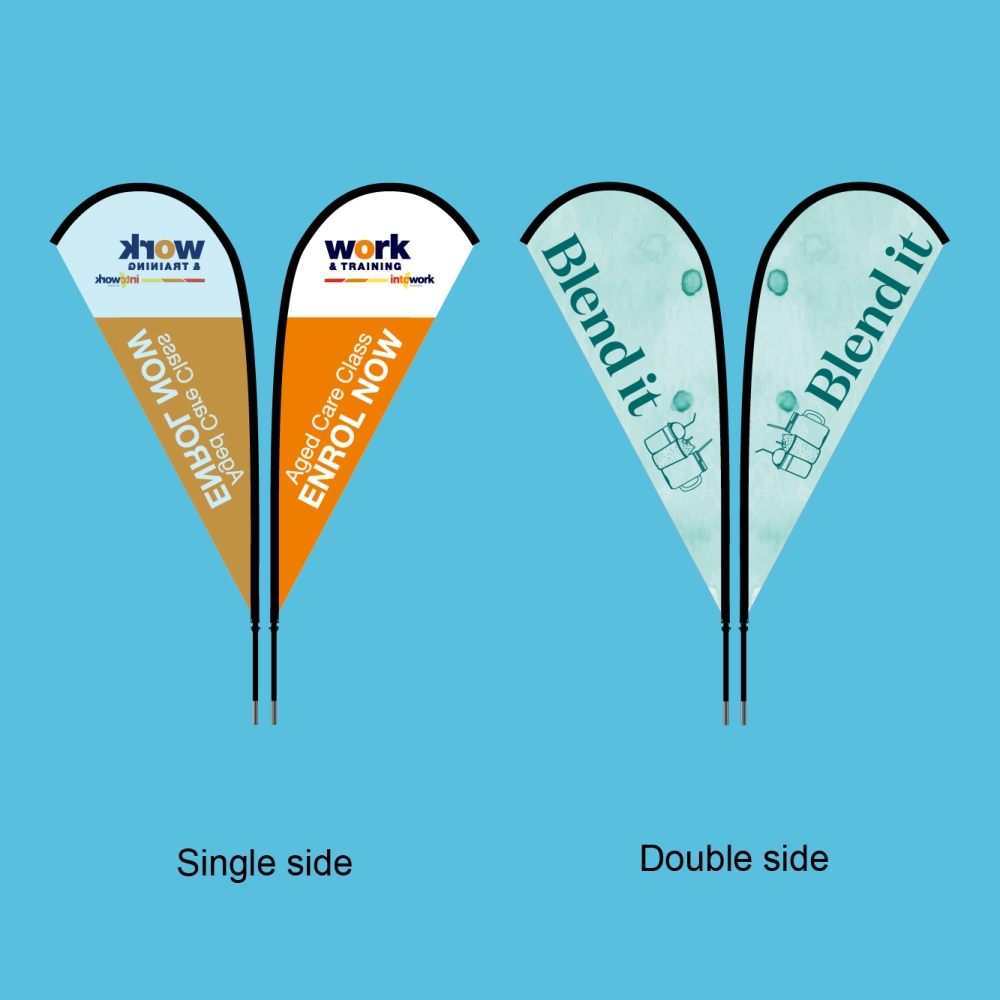 Teardrop Flag – Eye-Catching Display for Outdoor & Indoor Events