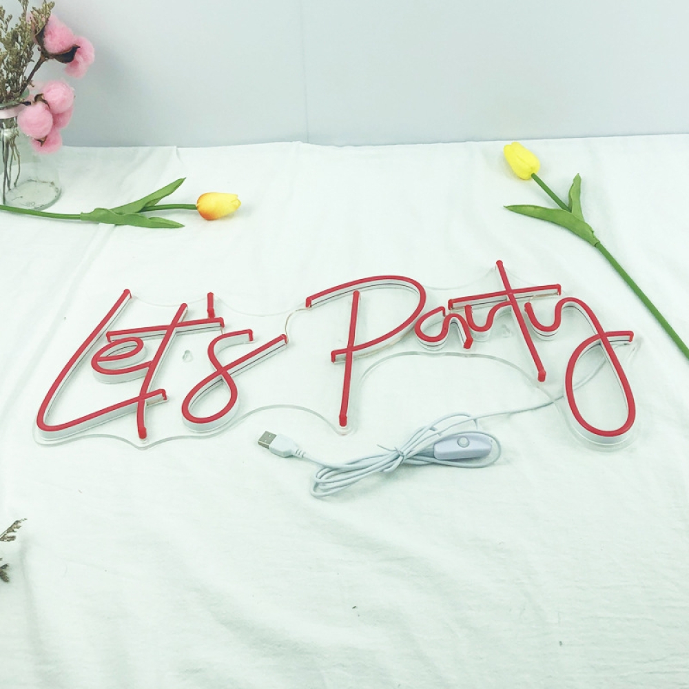 Lets' Party - LED Silicone Neon Light