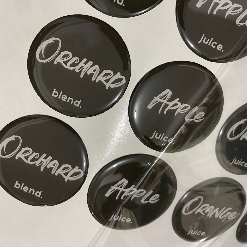 Dome Epoxy Sticker