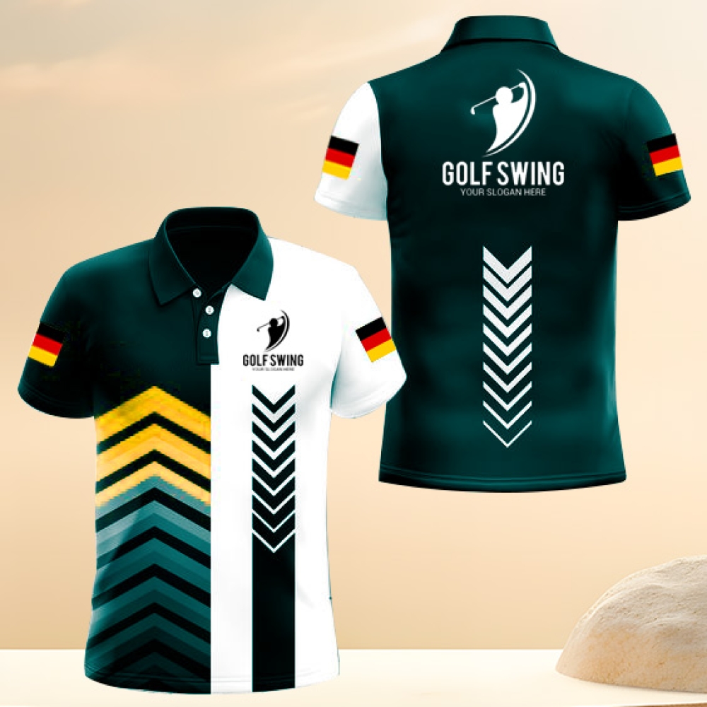 Custom Pattern Shirts Design Men Glof Polo