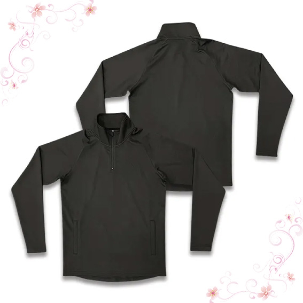 Custom sportswear men's mesh crew neck long sleeve shirt