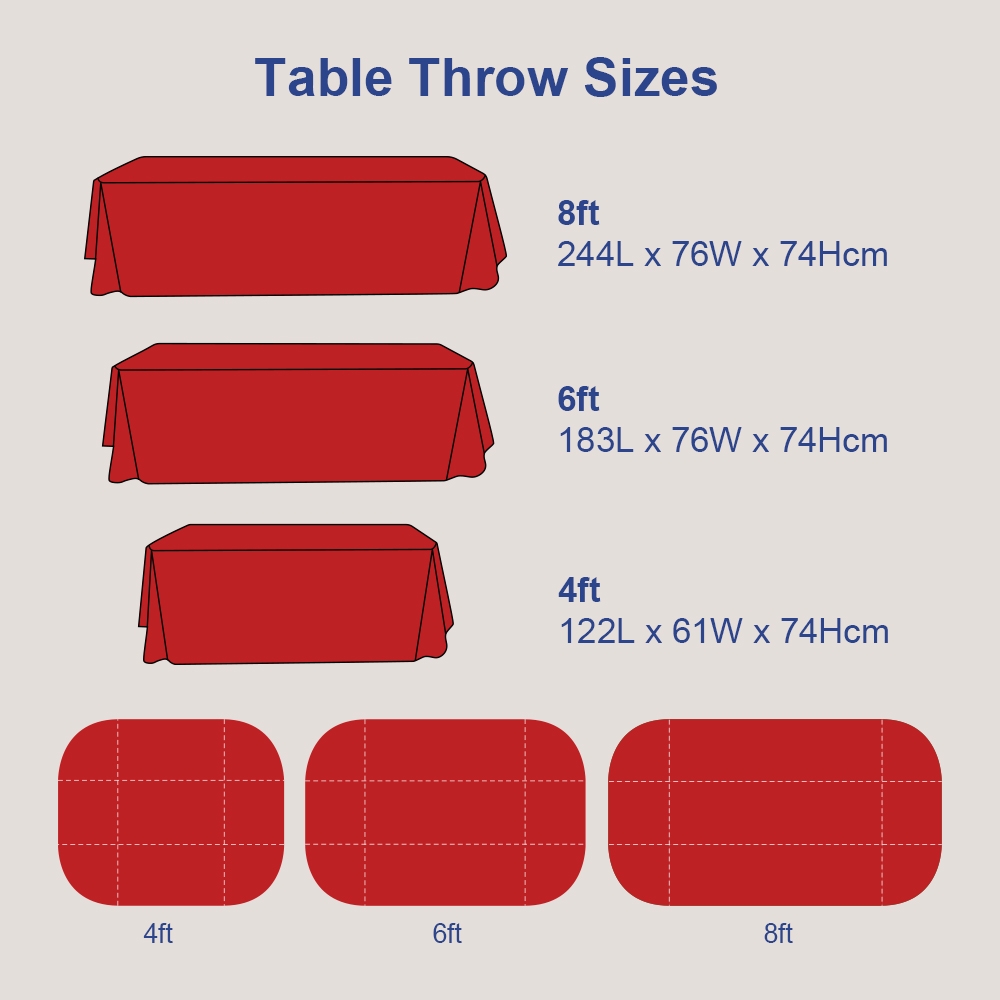 4ft Full Table Throw