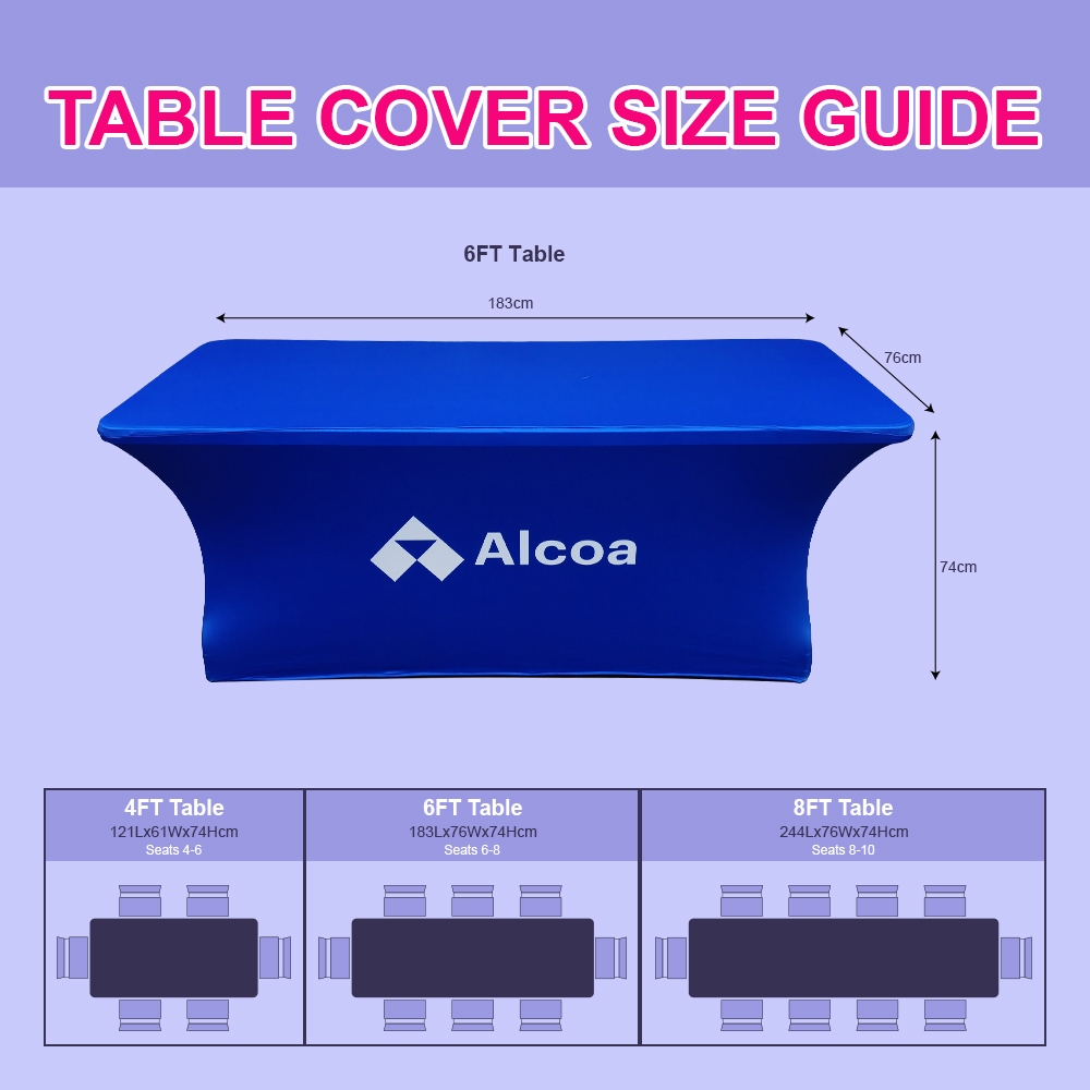 6ft Stretch Table Cover