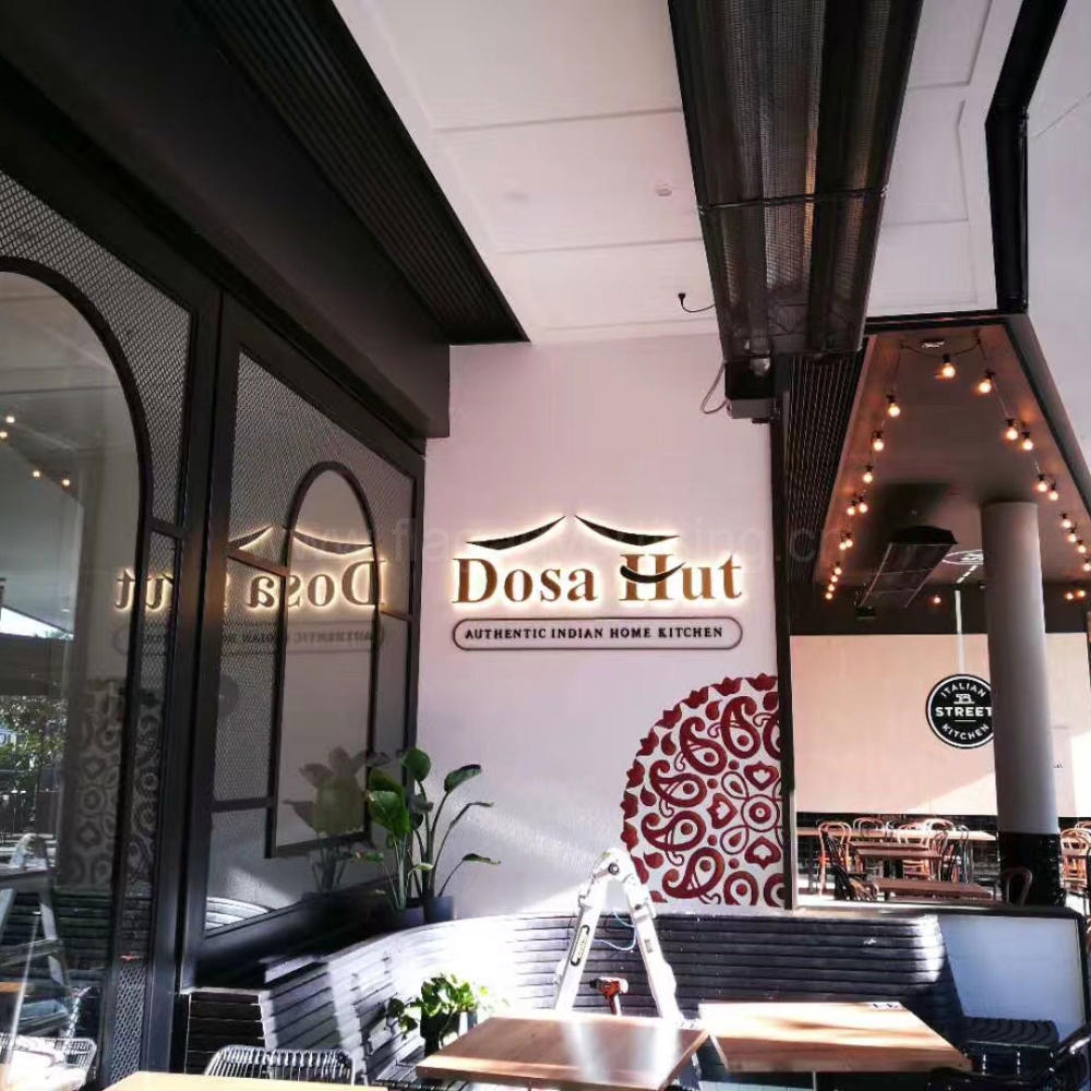 Stainless Steel Fabricated Back-lit Illuminated 3D Letters