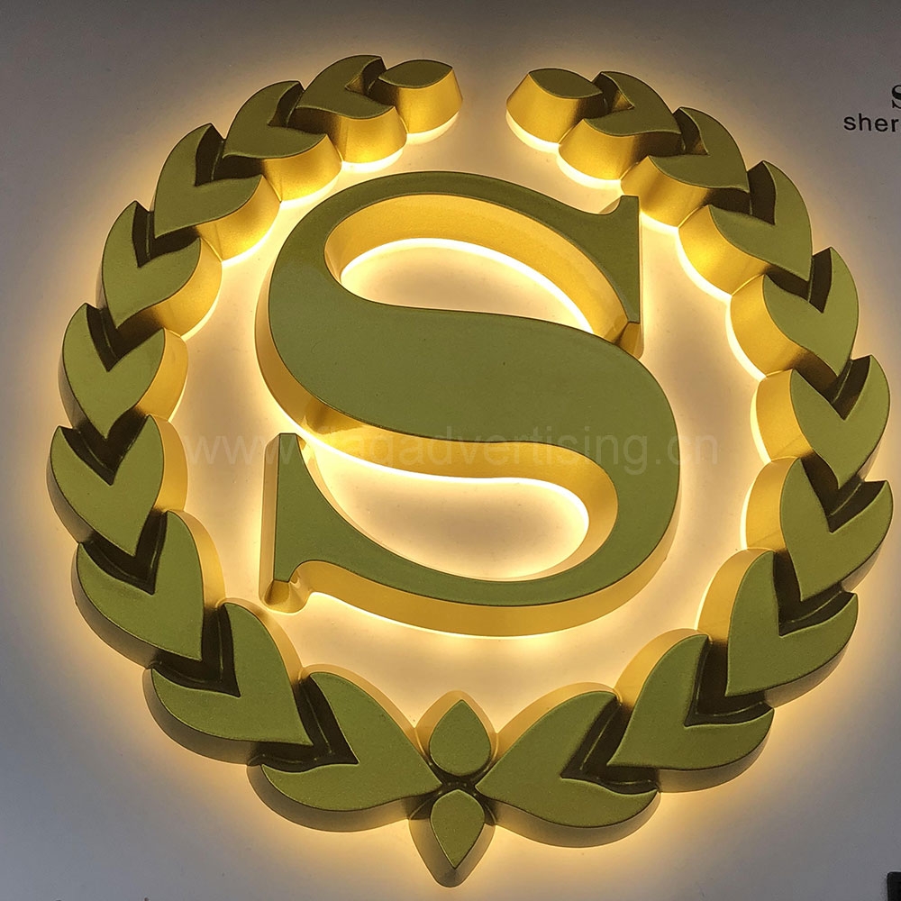 Stainless Steel Fabricated Back-lit Illuminated 3D Letters