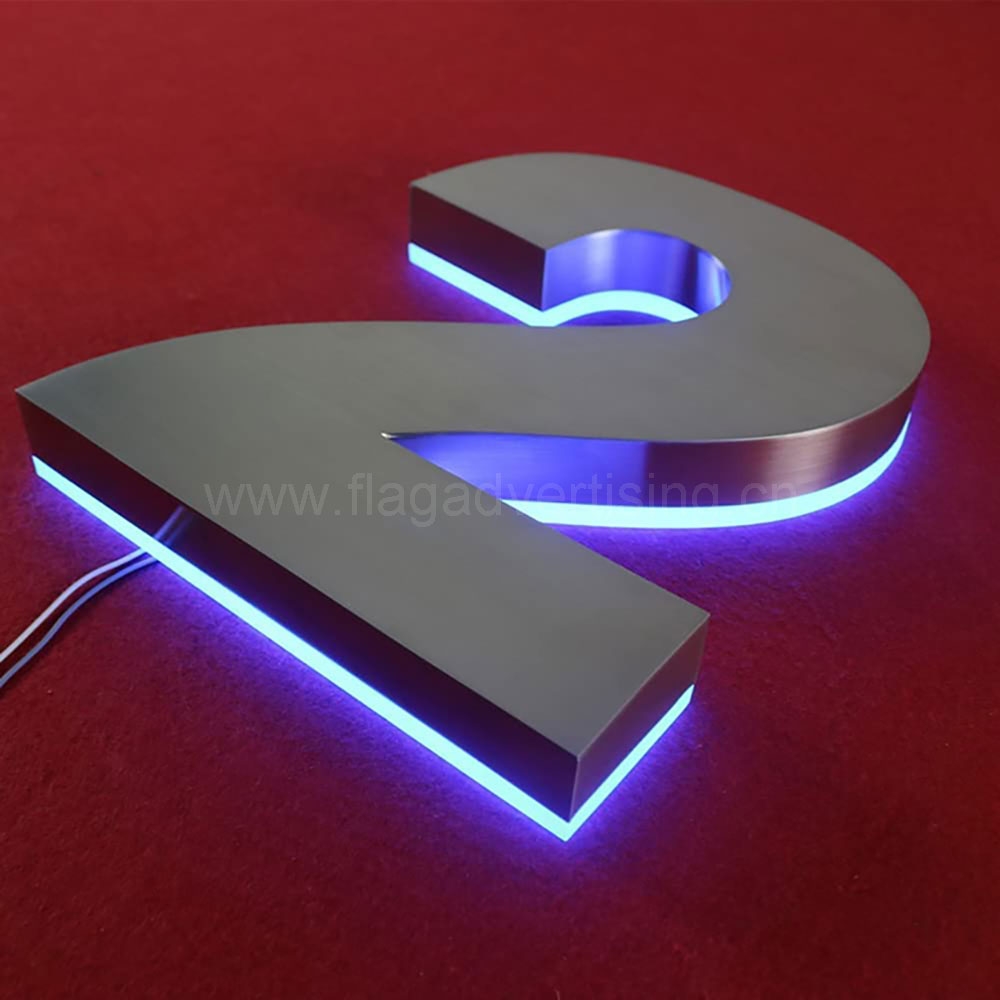 Stainless Steel Fabricated Back-lit Illuminated 3D Letters