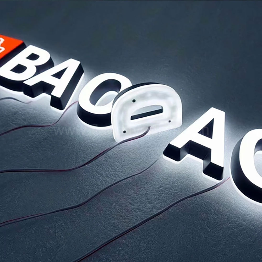 Mini Acrylic Front & Back Illuminated 3D Letters