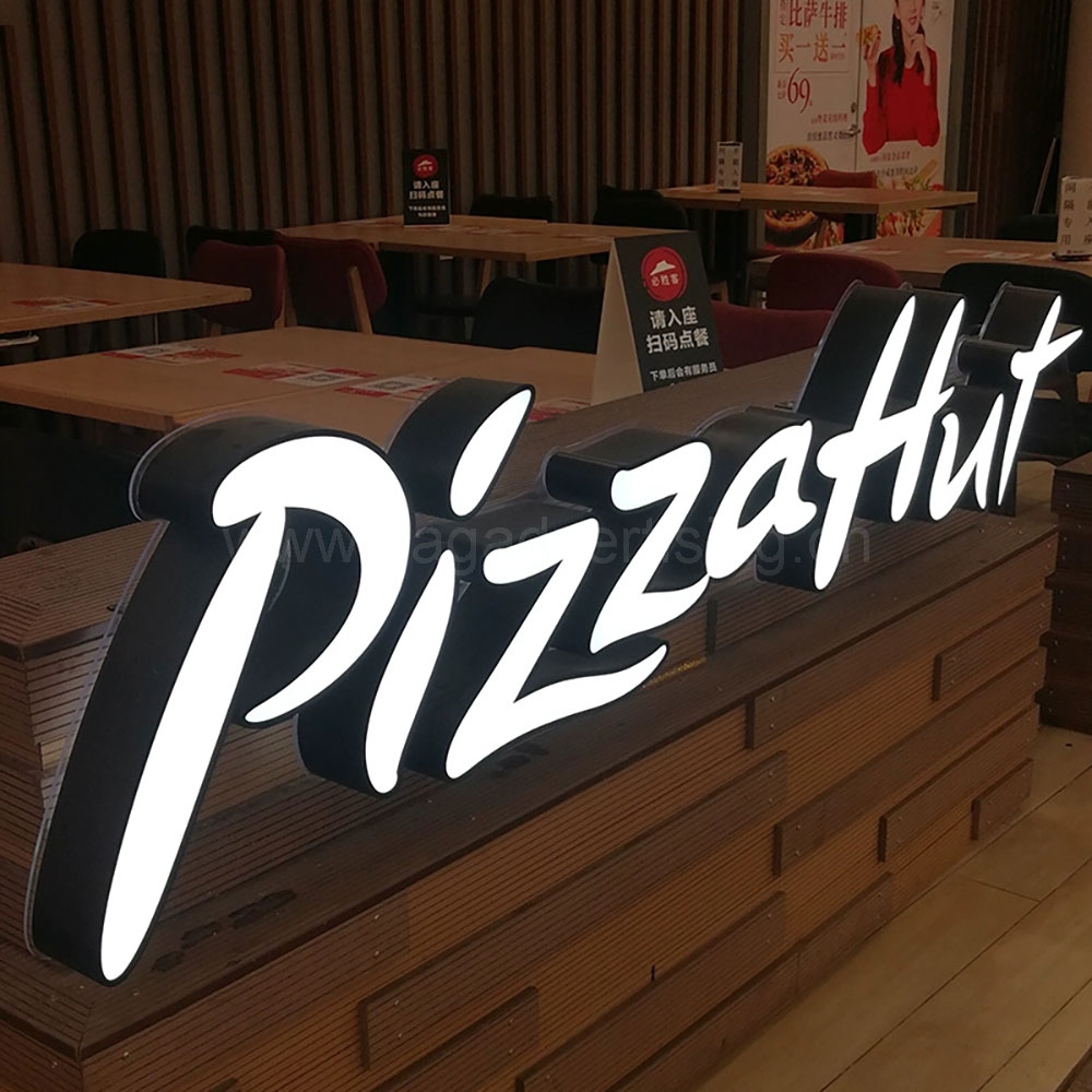 Mini Acrylic Front & Back Illuminated 3D Letters