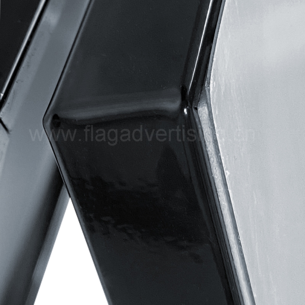 Double side outdoor folding advertising a frame steel a board poster display stand sidewalk pavement sign