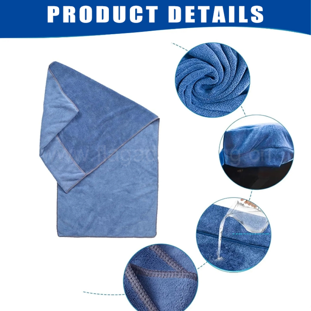 Soft & Lightweight 95x42cm Fitness Towel with Zipper Pocket – Compact Gym Towel for Men & Women