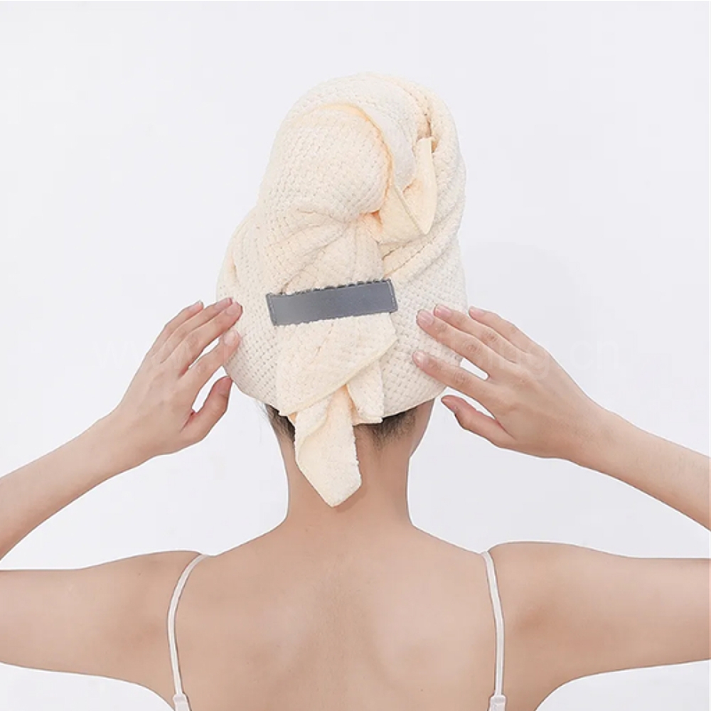 Large Microfiber Hair Towel Wrap – Quick Dry Turban for Long & Curly Hair
