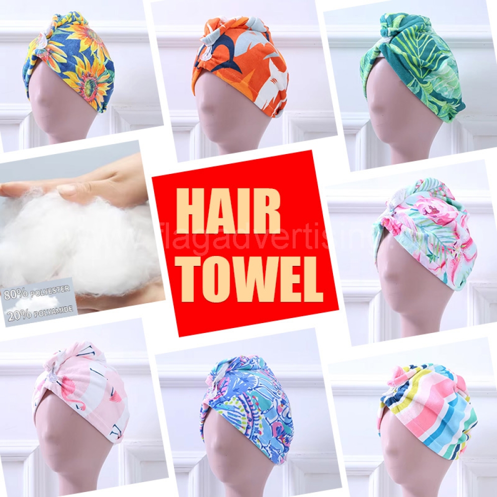 Personalized Microfiber Hair Towel – Super Absorbent Turban Wrap for Fast Drying