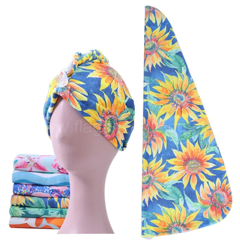 Personalized Microfiber Hair Towel – Super Absorbent Turban Wrap for Fast Drying