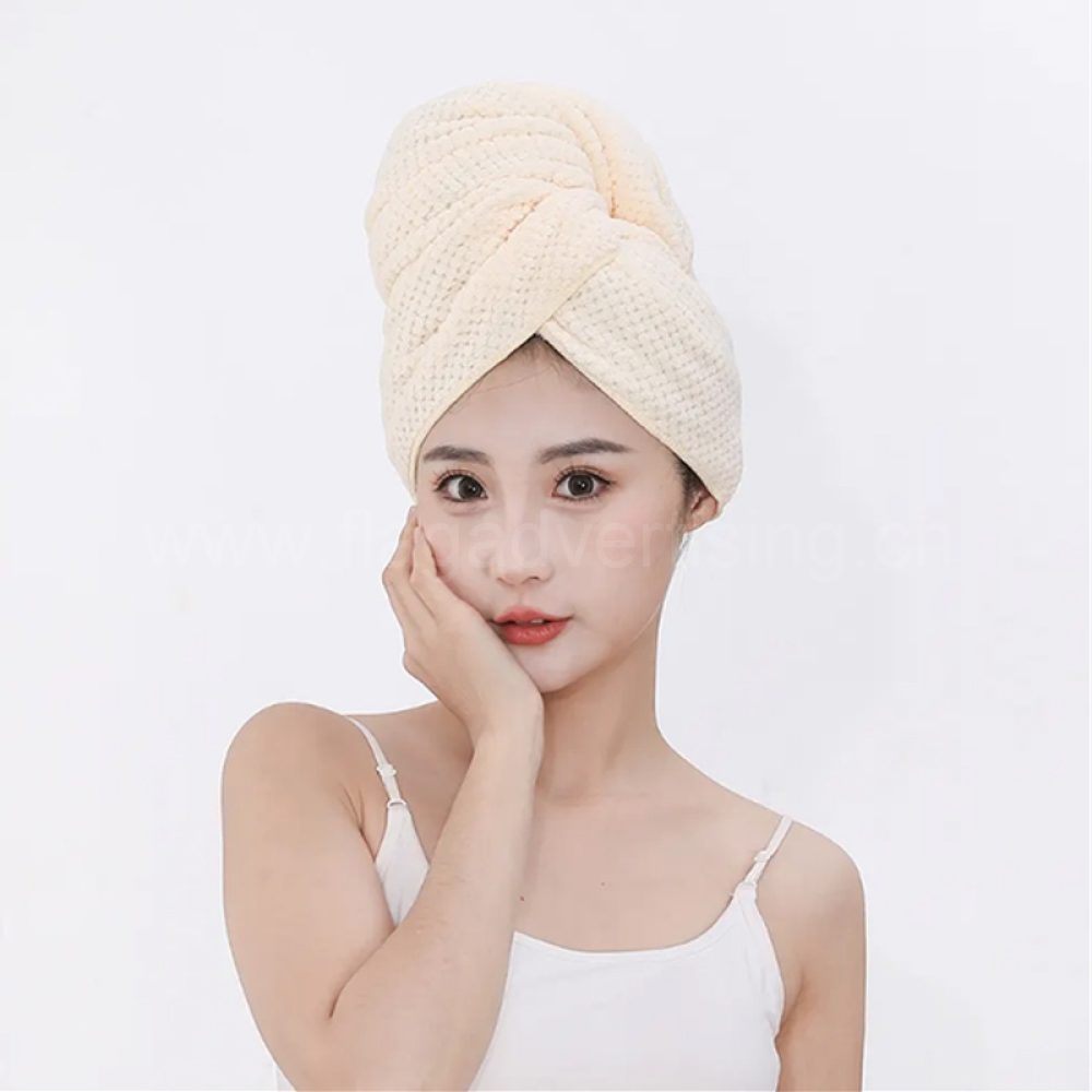 Large Microfiber Hair Towel Wrap – Quick Dry Turban for Long & Curly Hair
