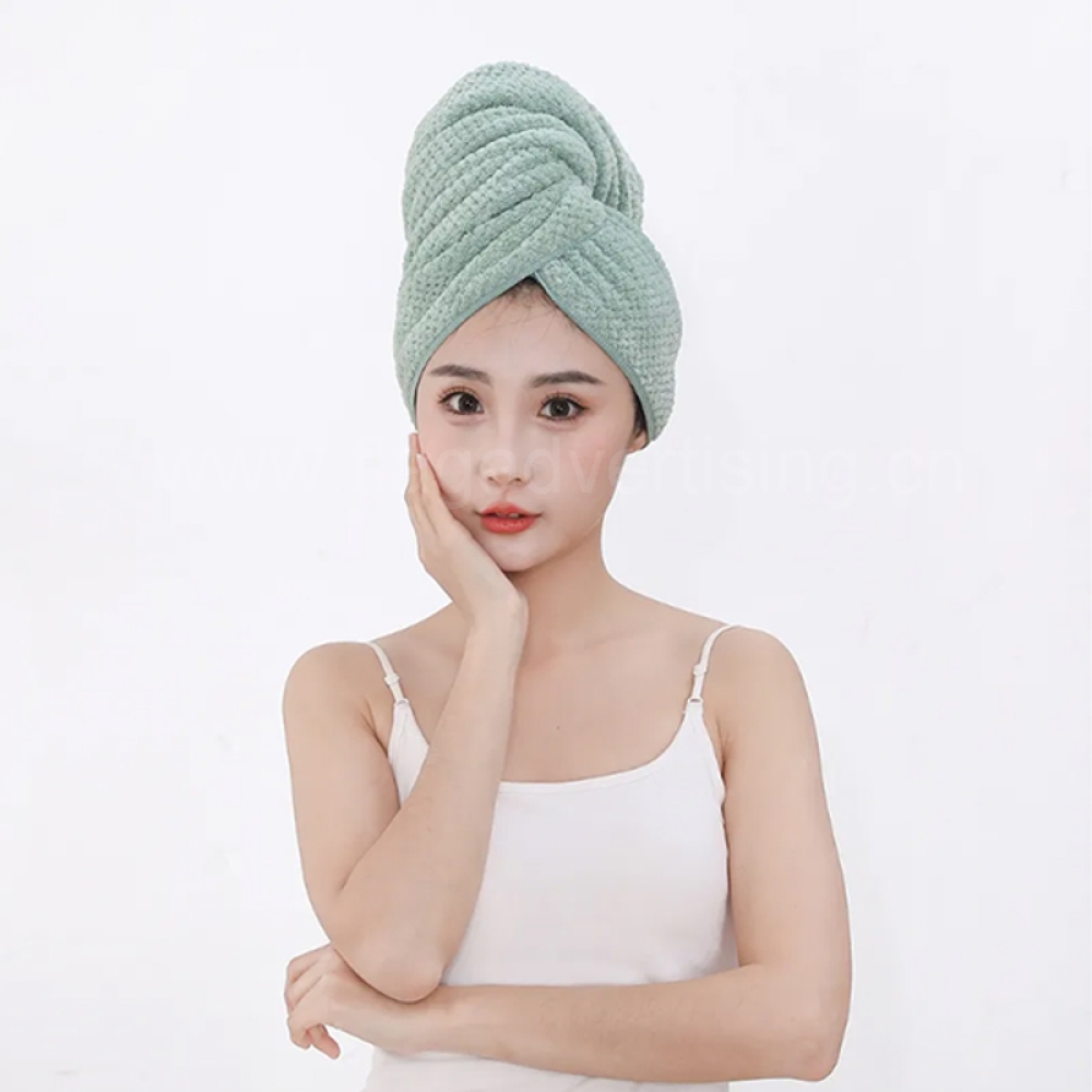 Large Microfiber Hair Towel Wrap – Quick Dry Turban for Long & Curly Hair