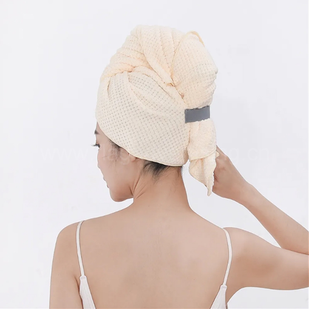Large Microfiber Hair Towel Wrap – Quick Dry Turban for Long & Curly Hair