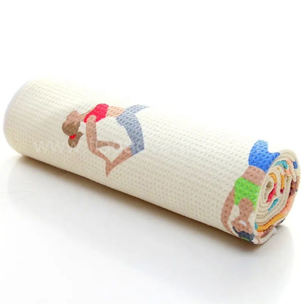 Custom Microfiber Yoga Towel – Non-Slip, Sweat-Absorbent & Perfect for Hot Yoga
