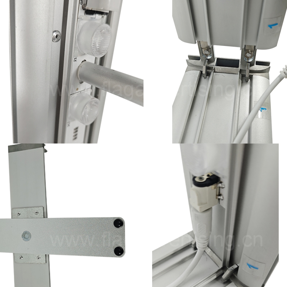 Aluminum Frame Free Standing Light Box Display