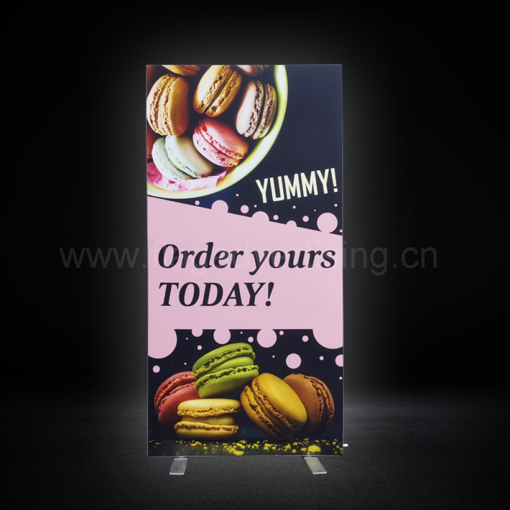 Aluminum Frame Free Standing Light Box Display