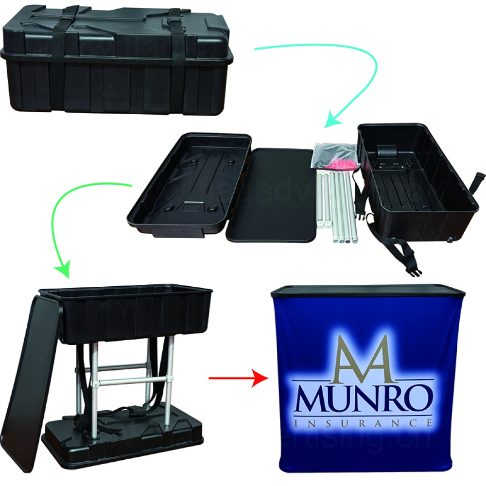 Hard trolley case and counter - Shipping and Storage case