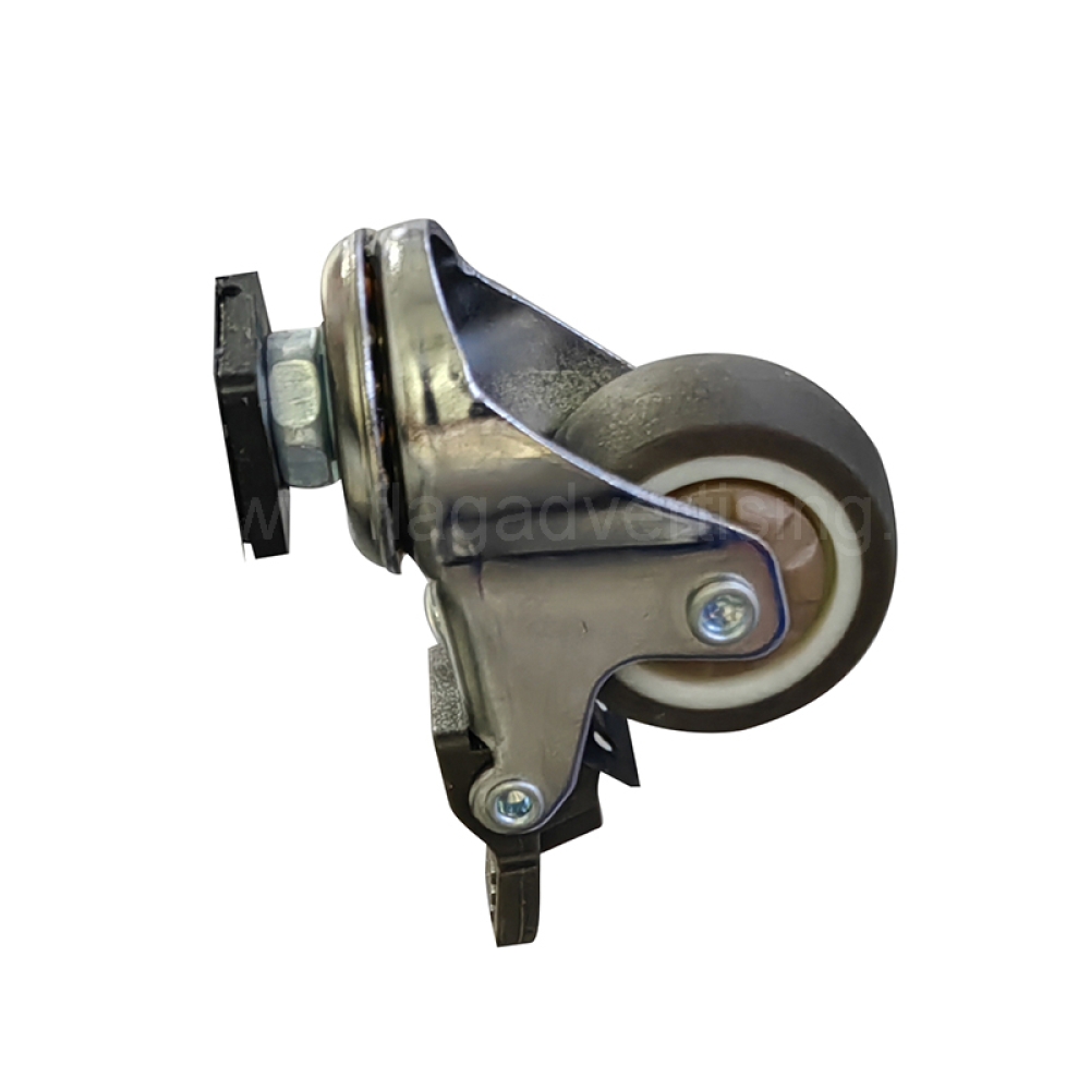 Heavy Duty Metal A-Frame Sidewalk Sign with Wheels – Double-Sided Folding Sandwich Board with Handle for Outdoor Street Advertising