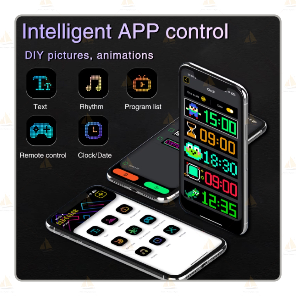 Smart LED Matrix Panels | APP Control Custom LED Display | IP65 Waterproof Digital Signage
