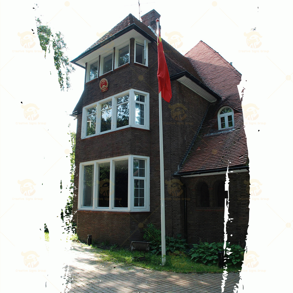 Halvard Internal Type Flagpole – Secure Internal Halyard System for Modern Flag Display