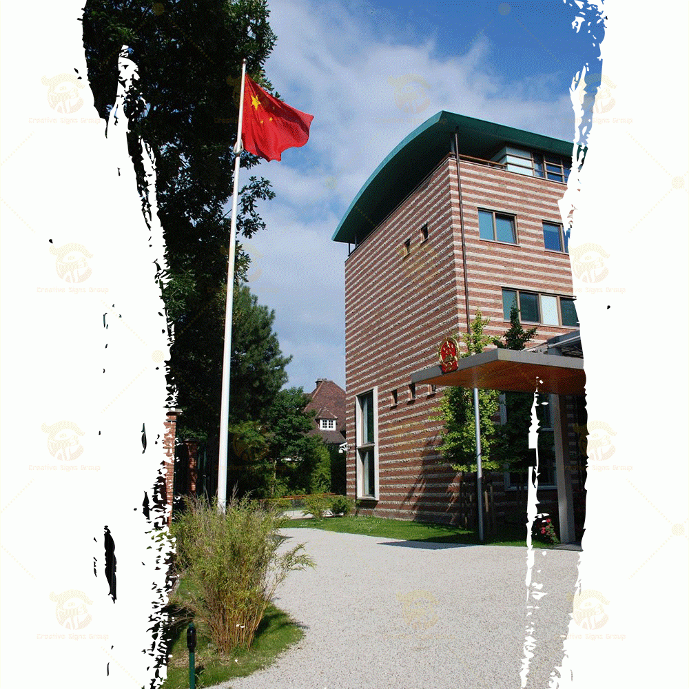 Halvard Internal Type Flagpole – Secure Internal Halyard System for Modern Flag Display