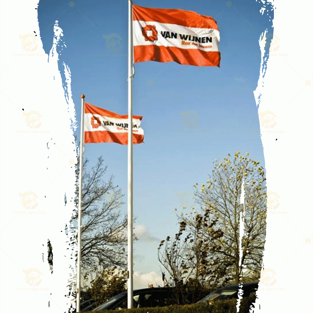 Halvard Internal Type Flagpole – Secure Internal Halyard System for Modern Flag Display