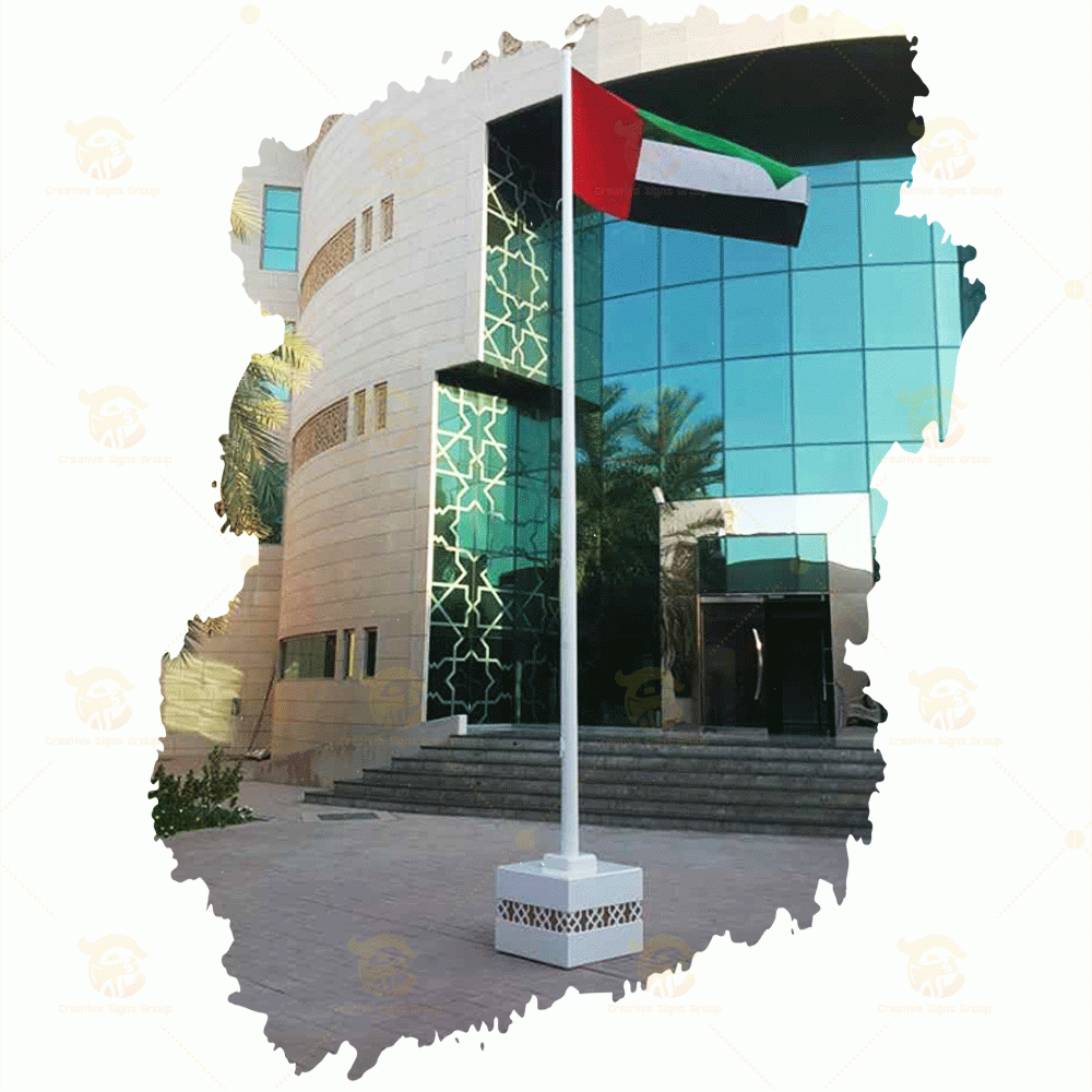 External Type Flagpole – Classic External Halyard System for Outdoor Flag Display