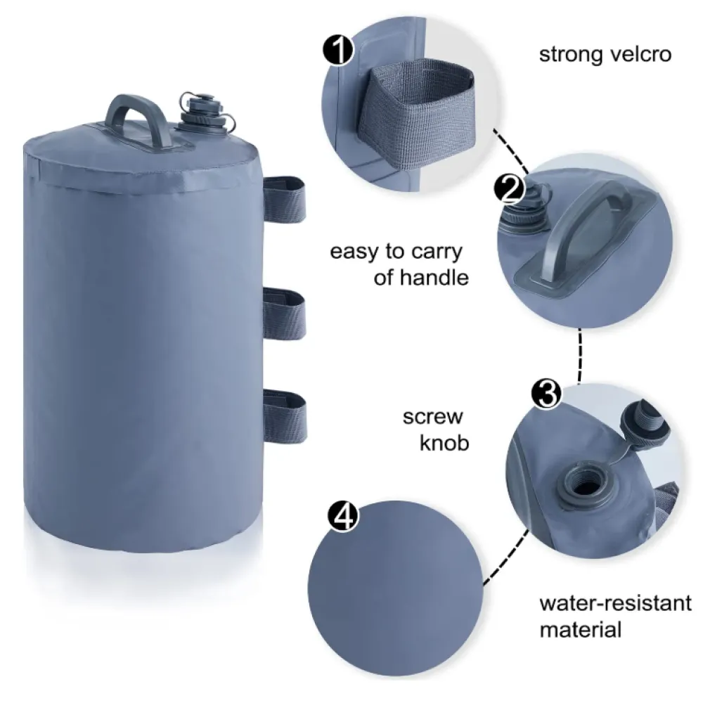 Portable Durable Waterproof PVC 20kg Tent Water Bladder Weight Bag